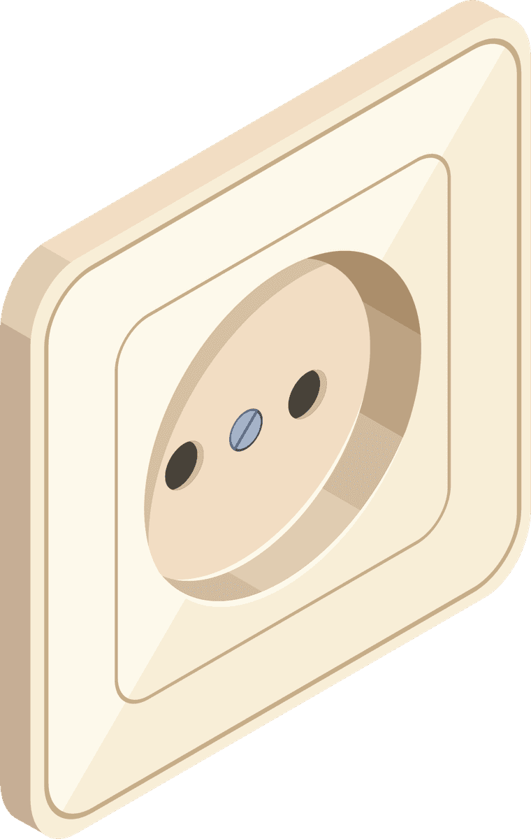 sockets digestive system icons set for enhanced home and office electrical integration