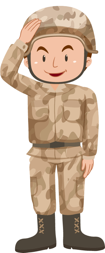 soldiers in brown uniform illustration