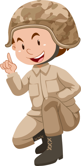 soldiers in brown uniform illustration