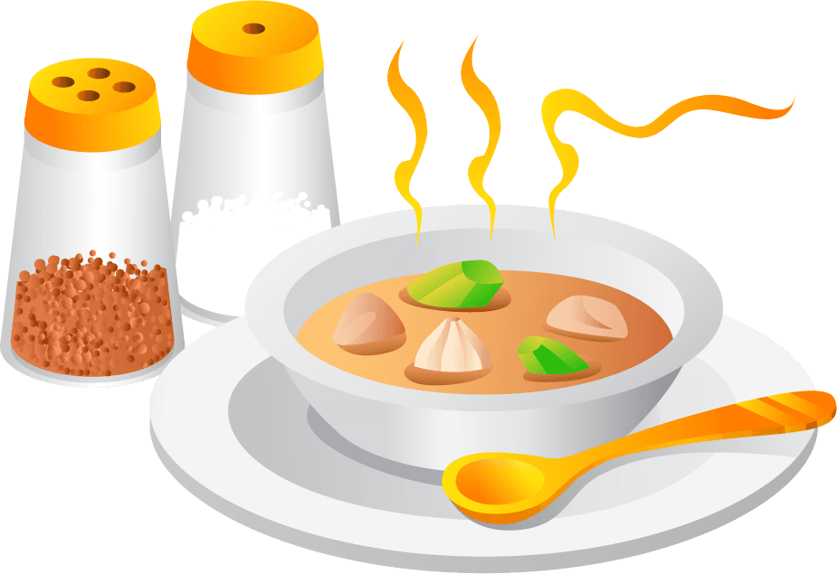 soup bowl ice cream food art