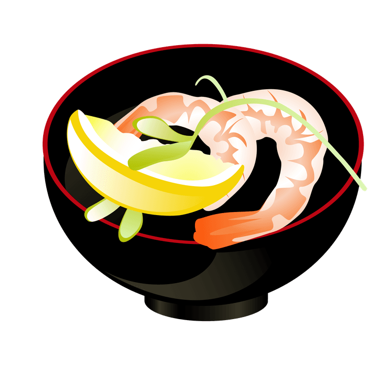 soup bowl seafood vector