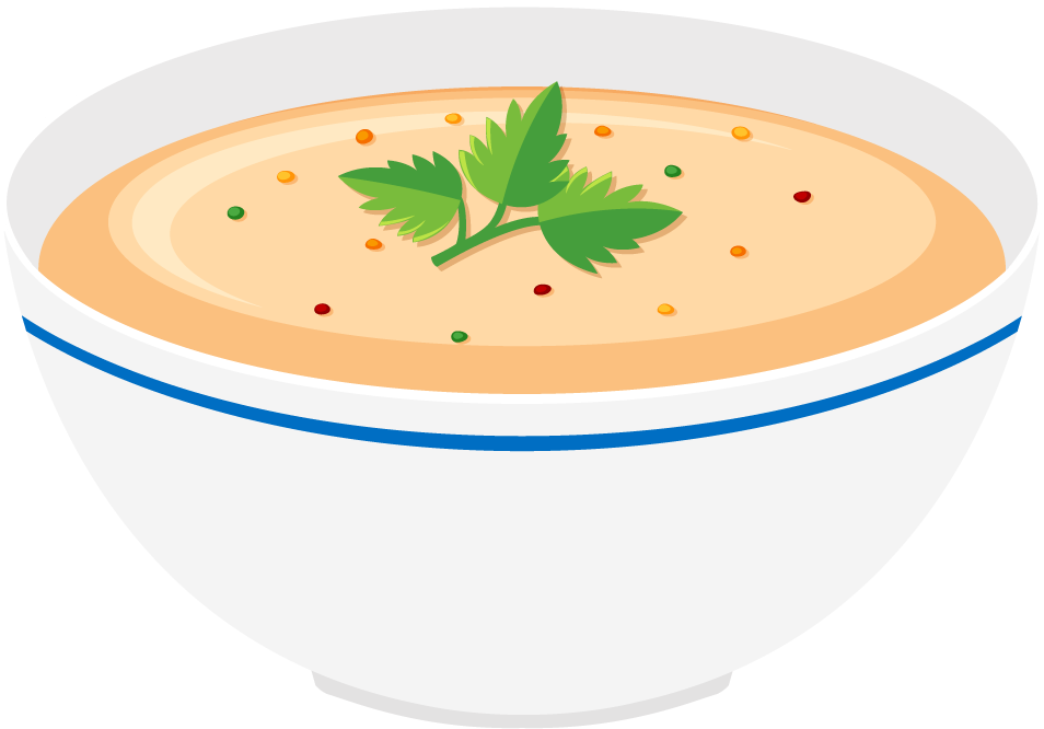 soup icon set flat