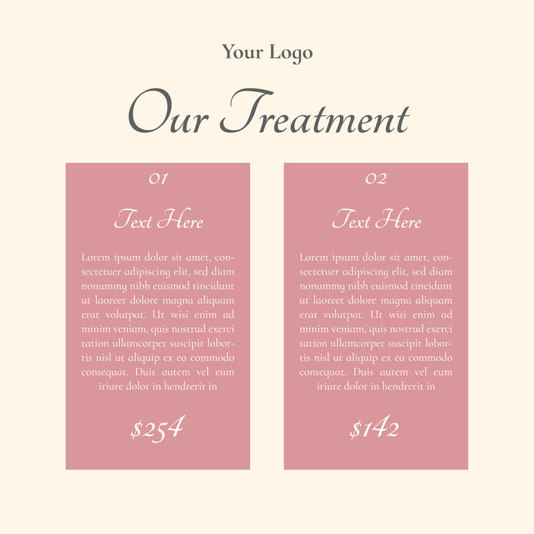 spa ads social media instagram post template