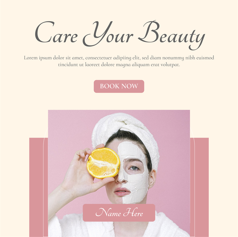 spa ads social media instagram post template