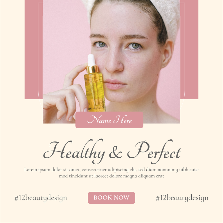 spa ads social media instagram post template