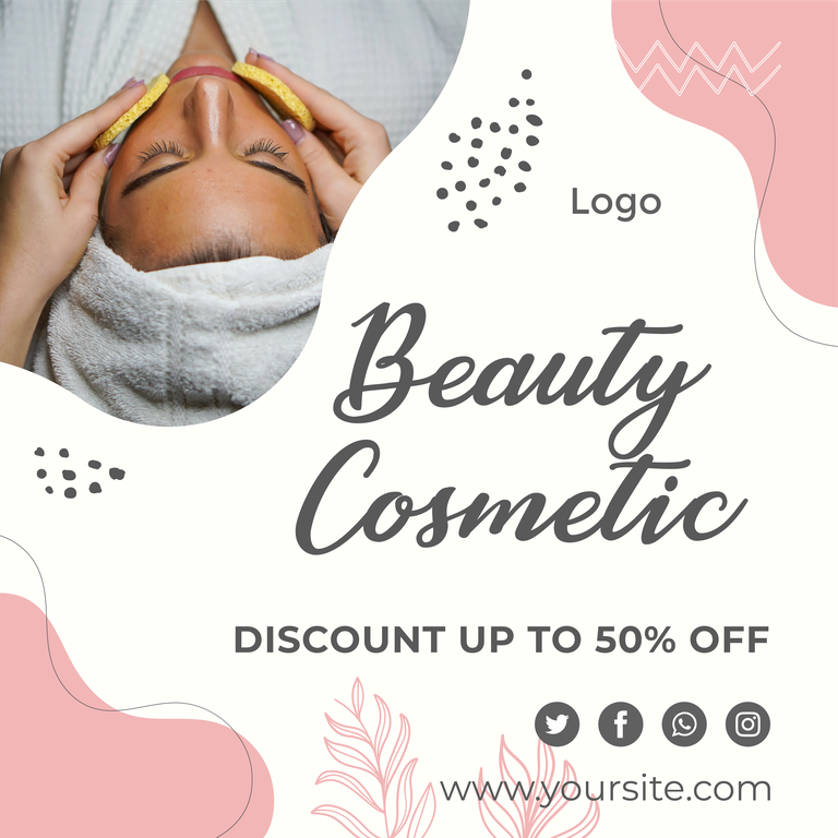 spa discount social media posts template