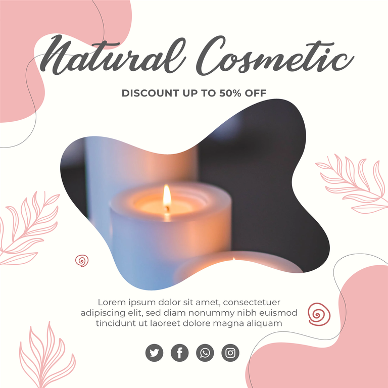spa discount social media posts template