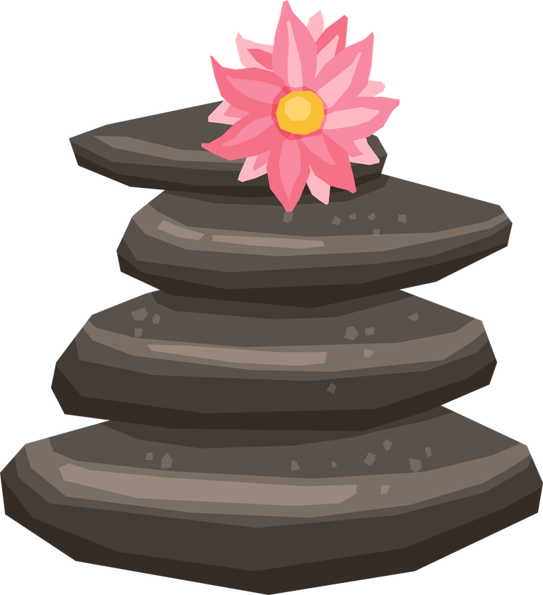 spa spa icons set featuring relaxing stones and a beautiful lotus flower for wellness