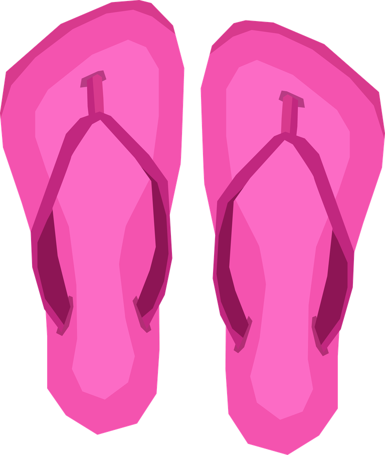 spa spa icons set with vibrant pink flip flops for relaxation and leisure activities