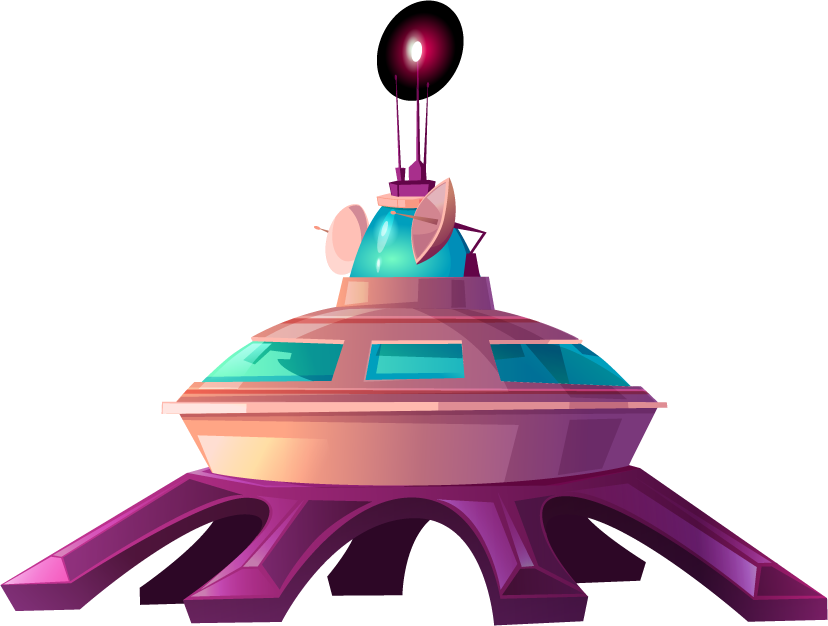 space colonization cosmic base elements with futuristic aesthetics and advanced technology