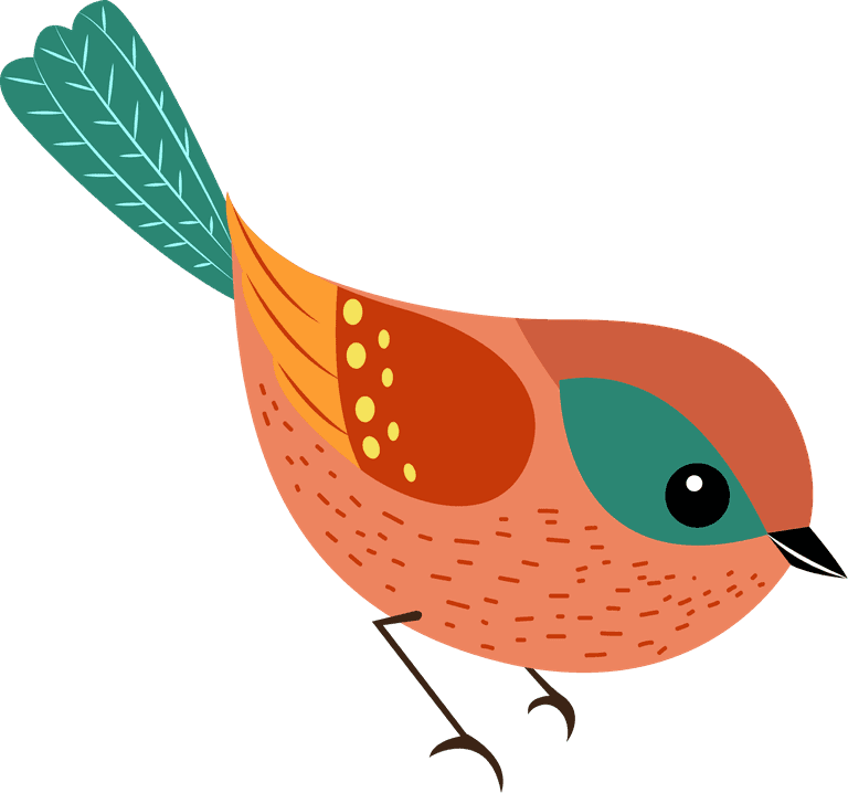 sparrow animals icons colored cute cartoon 