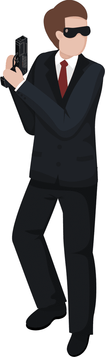 special agent isometric people showcasing stealth and action for modern project scenarios