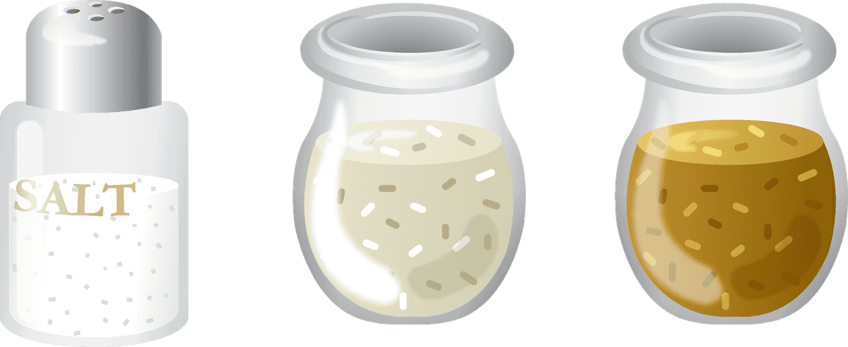 spice jars food kitchen icons vector