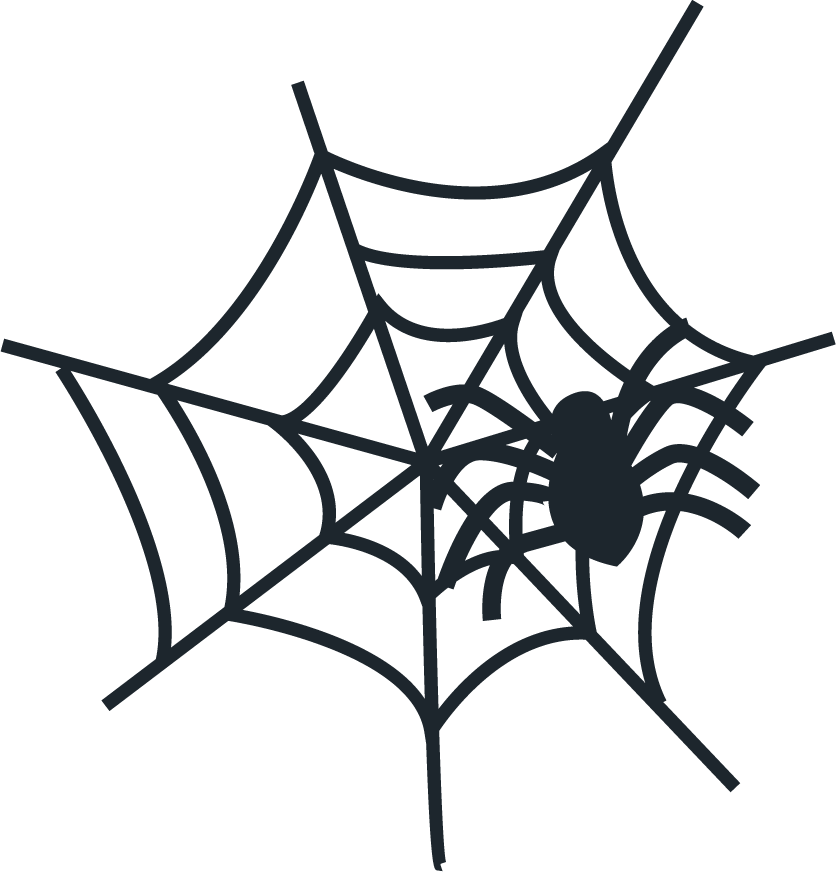 spider halloween silhouette collection