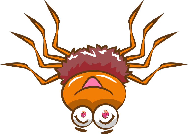 spider funny cartoon spiders isolated on white background