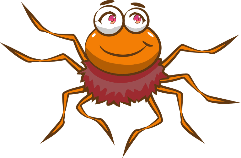 spider funny cartoon spiders isolated on white background