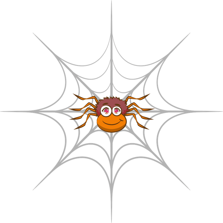 spider funny cartoon spiders isolated on white background