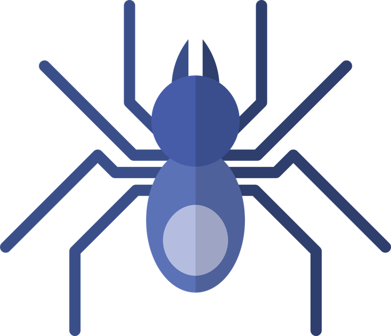 spider tarantula icons vector