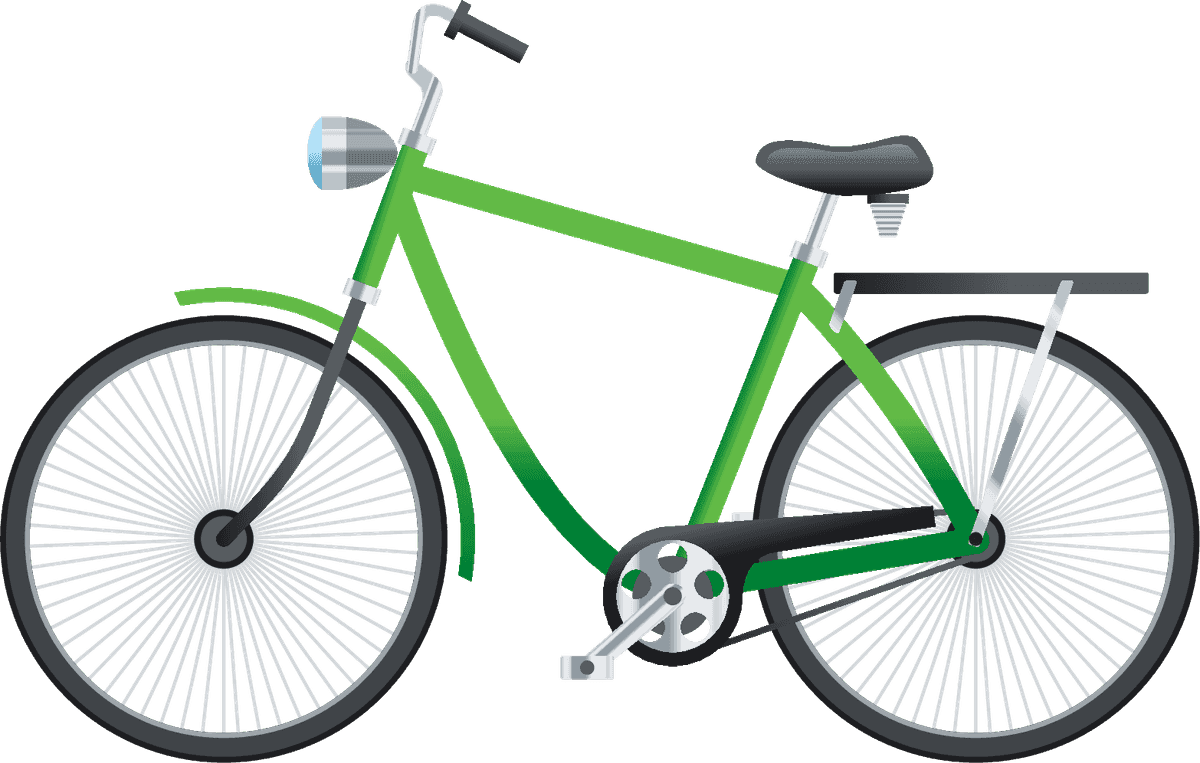 sport bicycle bicycle icon set featuring a vibrant green bike for outdoor adventures