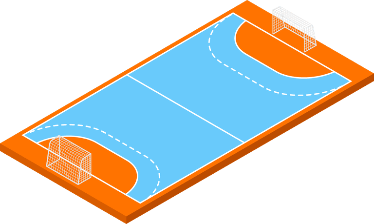 isolated isometric sport fields illustration