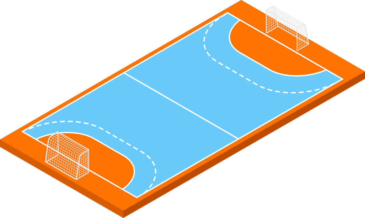 isolated isometric sport fields illustration