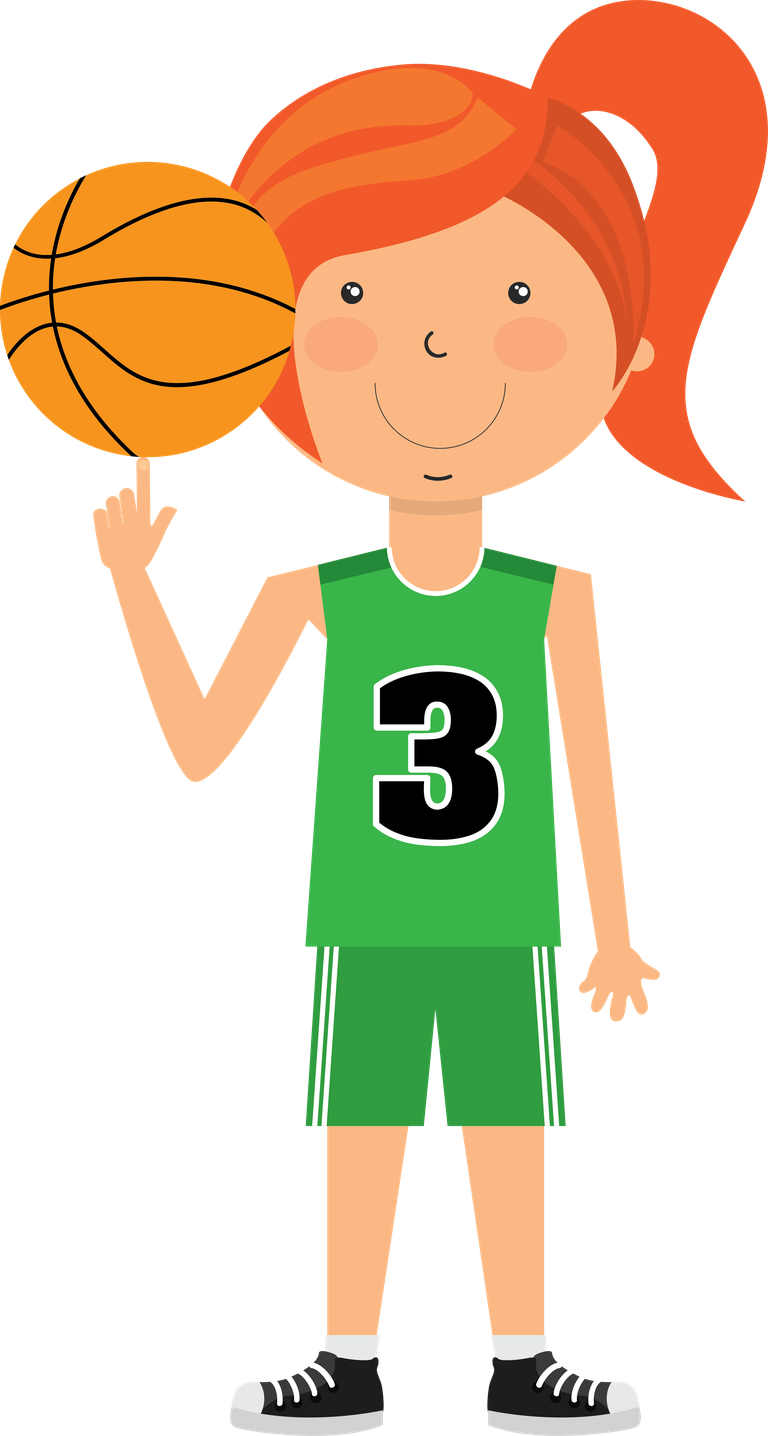 Flat icons of kids doing different types of sports