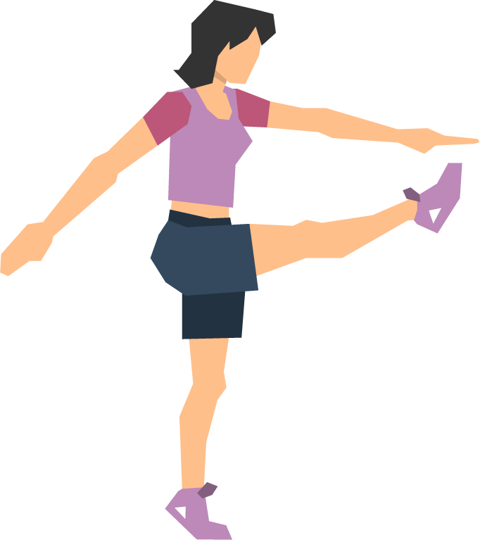 sport people flat icons for fitness enthusiasts showcasing active lifestyle and dynamic movement
