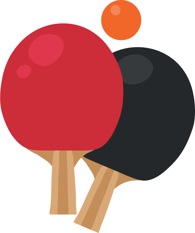 ball and sports accessories for table tennis enthusiasts with vibrant color palette and playful design