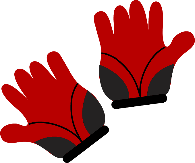 sports gloves bicycle icon set featuring vibrant colors and ergonomic design for riders