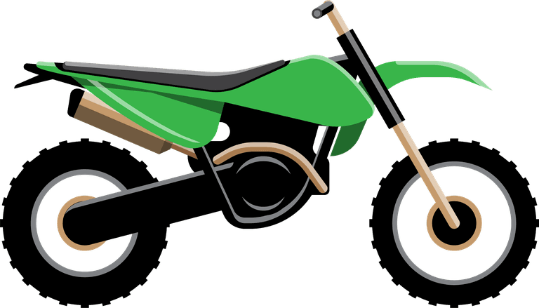 sports motorcycle big isolated motorcycle colorful clipart set flat illustrations various