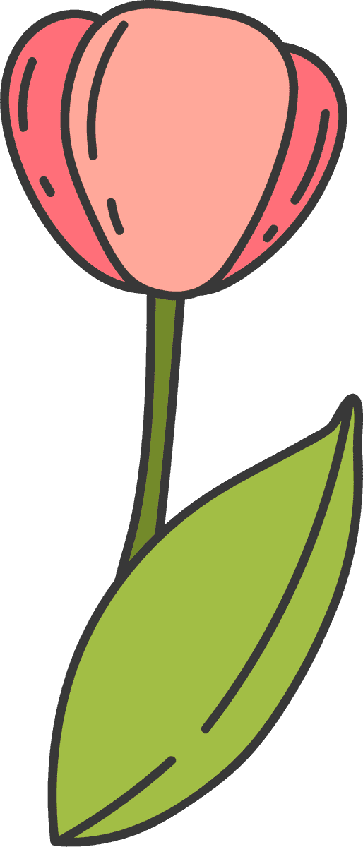 spring and easter doodle collection flowers