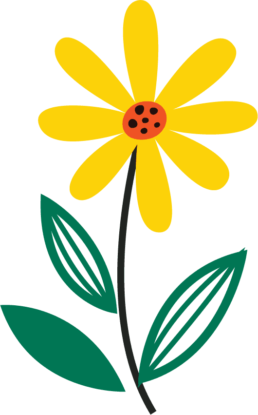 simple spring flower illustration
