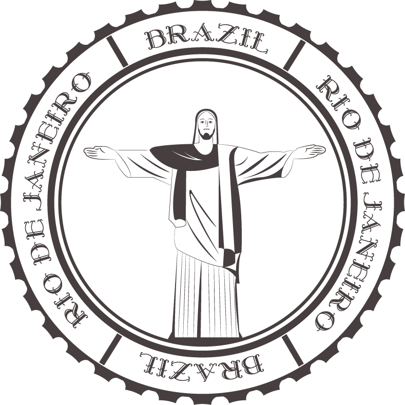 stamps with landmarks graphics featuring the iconic christ the redeemer from rio de janeiro