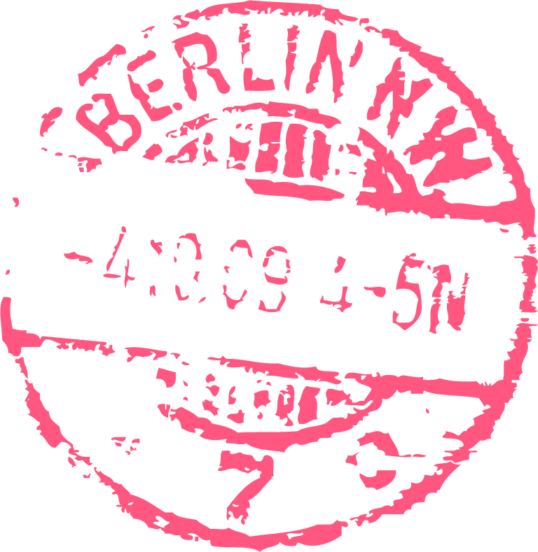 stamps with landmarks graphics showcasing berlin's iconic sights and travel experiences