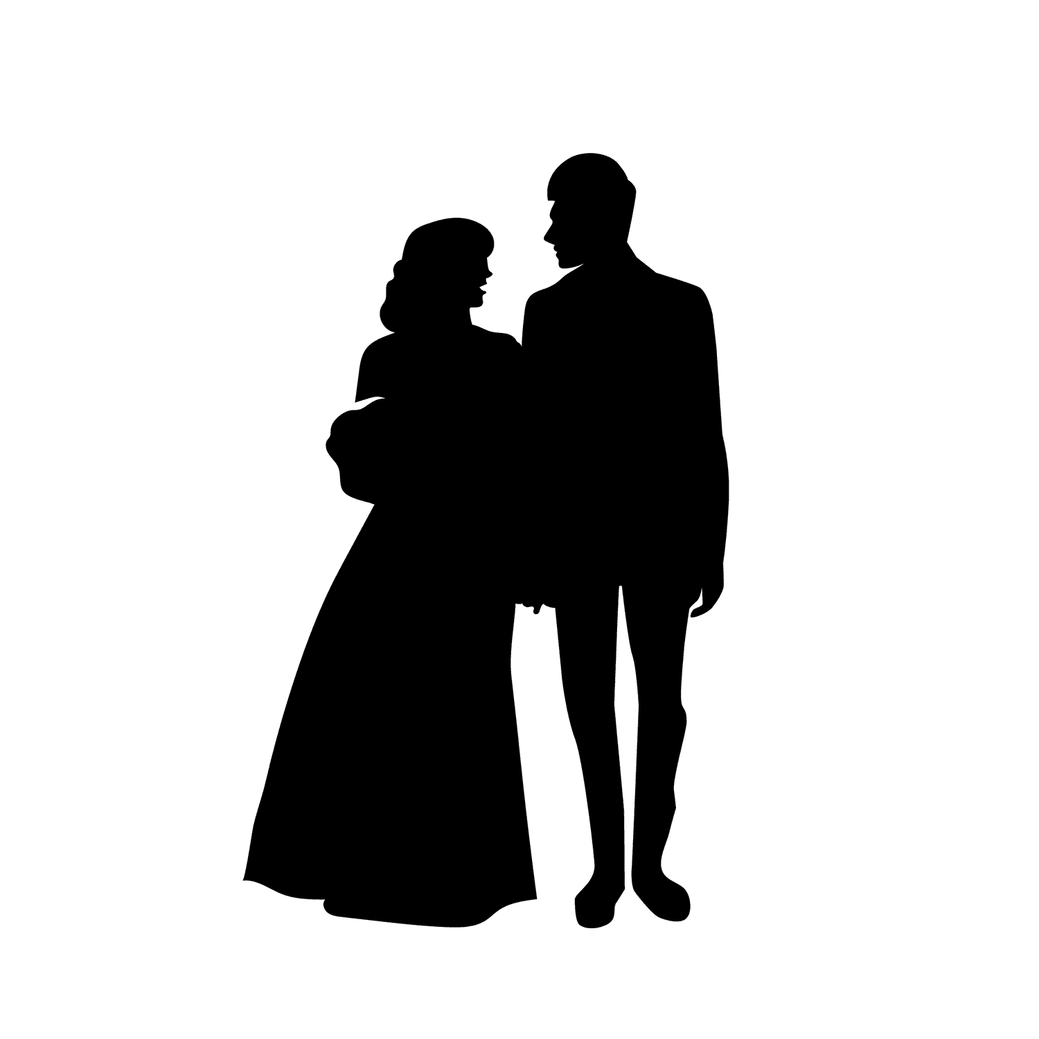 standing wedding couples silhouettes black standing couple