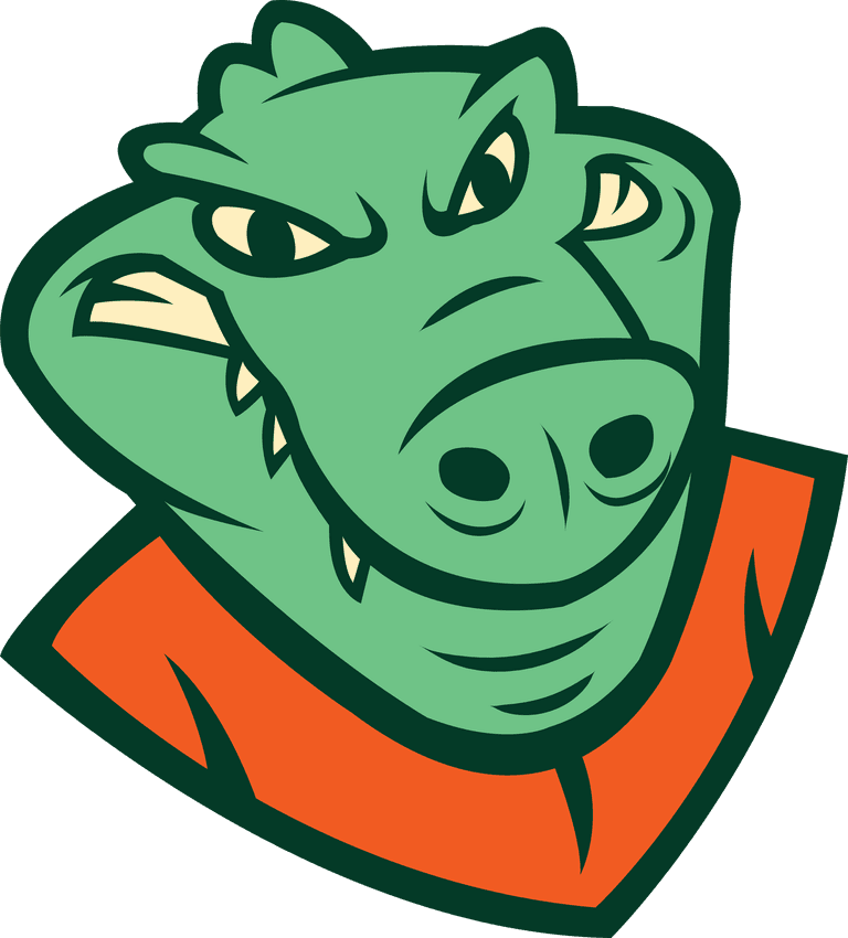 sticker people crocodile poses great for sports logos brands and easy to customize