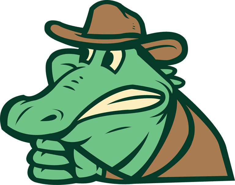 sticker people crocodile poses great for sports logos brands and easy to customize