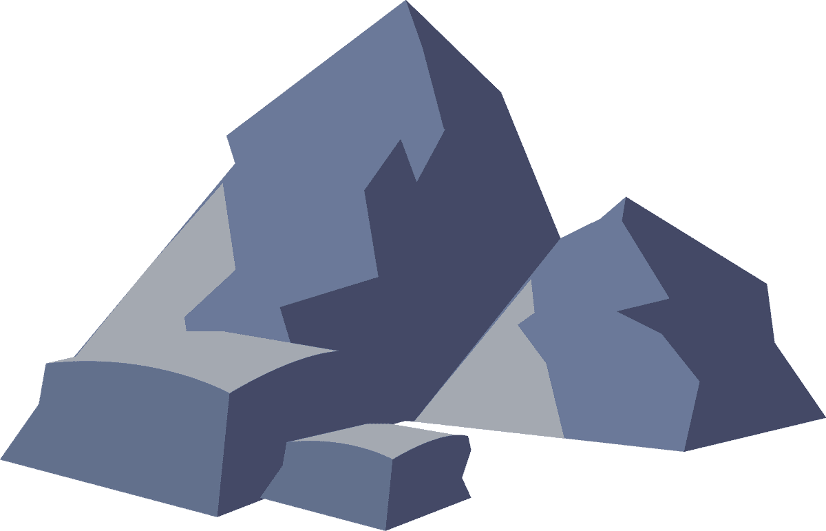 stone icons collection shapes sketch featuring realistic rock formations for various applications
