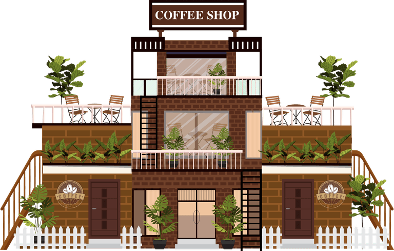 stores templates modern colorful facade sketch