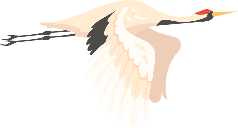 stork japanese crane set