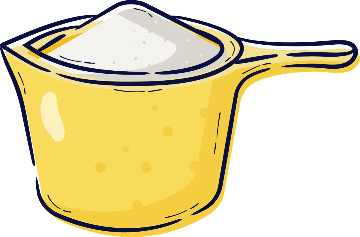 sugar hand drawn recipe concept for baking enthusiasts and home cooks