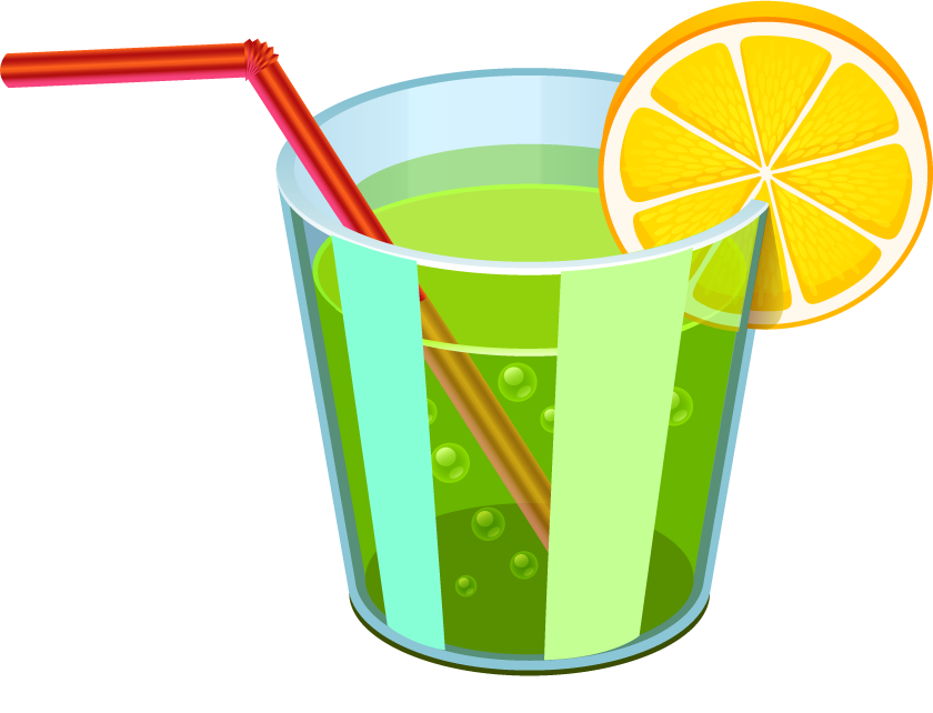 summer travel elements icons vector featuring refreshing cocktails, sun, and beach vibes