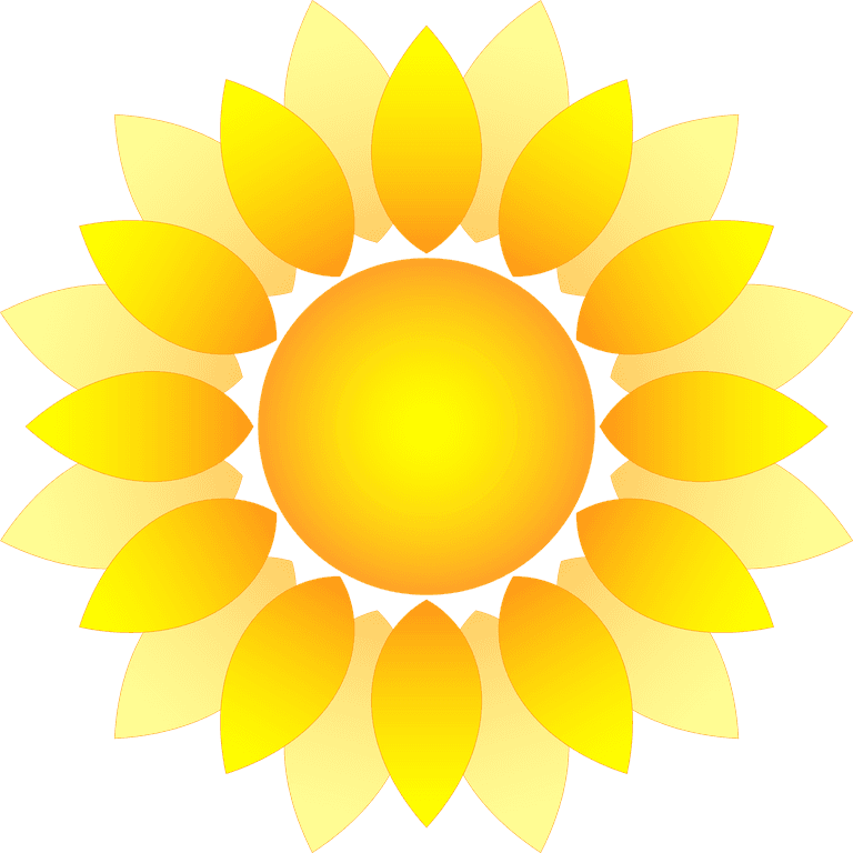 sun elements collection vector showcasing vibrant and cheerful yellow flower shapes for creative projects