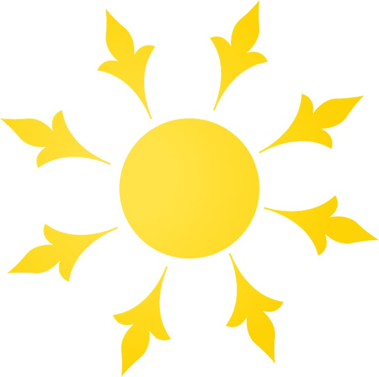 sun elements collection vector with vibrant rays for cheerful illustrations and decorations