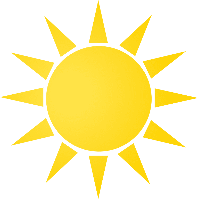 sun elements collection vector for cheerful branding, illustrations, and summer themes