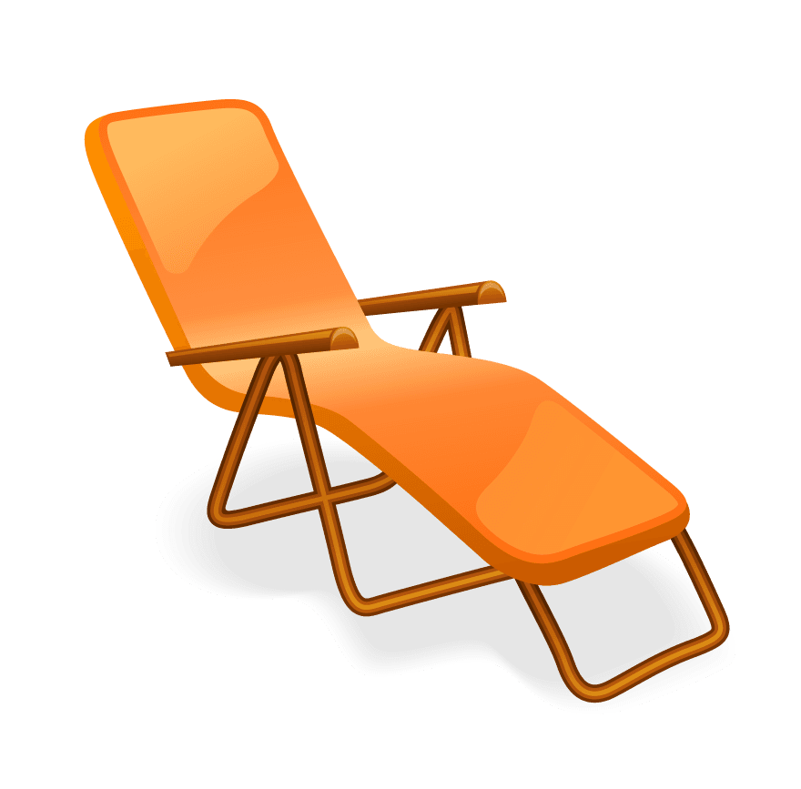 sun loungers lounge chair vector