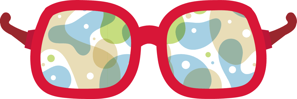 sunglasses of different designs for a trendy summer look with playful colors and patterns