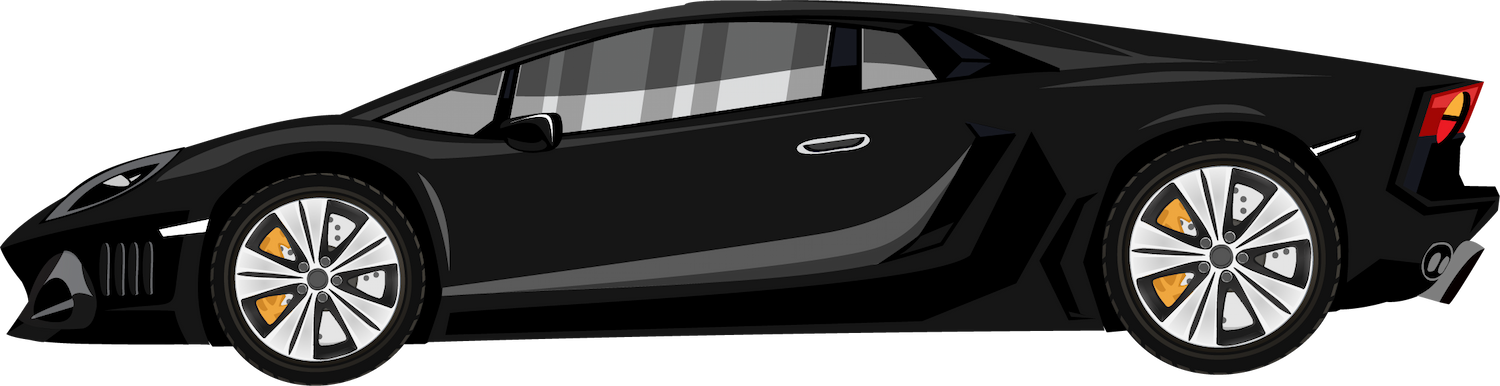 super car sports cars icons colorful modern 