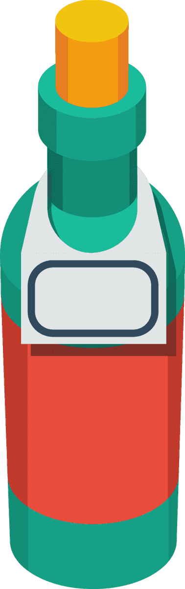 supermarket isometric flat icons for sauces and condiments with vibrant color schemes