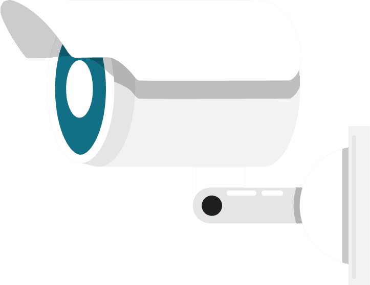 surveillance camera camera icons colored modern lens devices accessories sketch